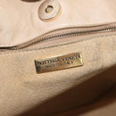 BOTTEGA VENETA INTRECCIATO Shoulder Bag Leather Ivory Gold Auth 190502-11