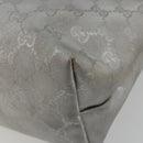 GUCCI GG implementation Tote Bag PVC Silver 211137 Auth 190504A-15