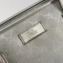 GUCCI GG implementation Tote Bag PVC Silver 211137 Auth 190504A-17