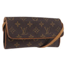 LOUIS VUITTON Monogram Pochette Twin PM Shoulder Bag M51854 LV Auth 190505-1