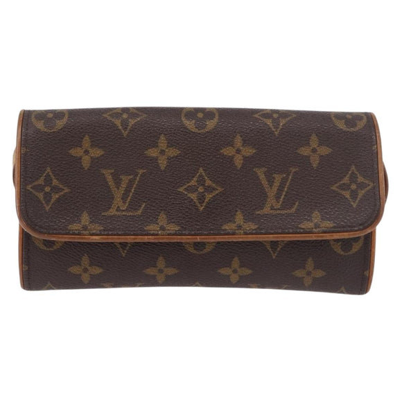 LOUIS VUITTON Monogram Pochette Twin PM Shoulder Bag M51854 LV Auth 190505