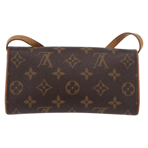 LOUIS VUITTON Monogram Pochette Twin PM Shoulder Bag M51854 LV Auth 190505