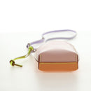 LOEWE Gate Bag Phone Holder Shoulder Bag Leather Pink Silver Auth 190506M-5