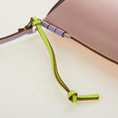 LOEWE Gate Bag Phone Holder Shoulder Bag Leather Pink Silver Auth 190506M-18