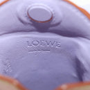 LOEWE Gate Bag Phone Holder Shoulder Bag Leather Pink Silver Auth 190506M-21