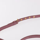 Miu Miu Matelasse Hand Bag Leather 2way Pink Gold Auth 190507A-14