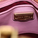 Miu Miu Matelasse Hand Bag Leather 2way Pink Gold Auth 190507A-19
