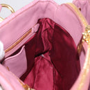 Miu Miu Matelasse Hand Bag Leather 2way Pink Gold Auth 190507A-20