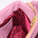 Miu Miu Matelasse Hand Bag Leather 2way Pink Gold Auth 190507A-23