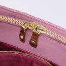 Miu Miu Matelasse Hand Bag Leather 2way Pink Gold Auth 190507A-27