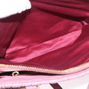 Miu Miu Matelasse Hand Bag Leather 2way Pink Gold Auth 190507A-28