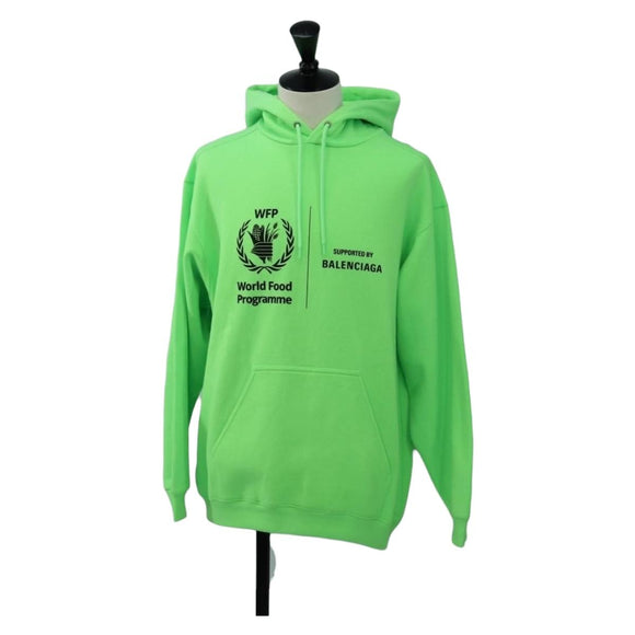 BALENCIAGA Hoody Cotton XS Green Auth 190509M