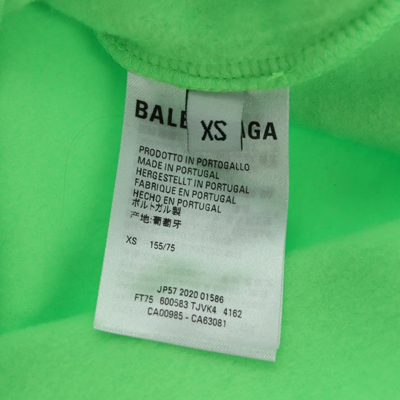 BALENCIAGA Hoody Cotton XS Green Auth 190509M