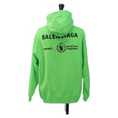 BALENCIAGA Hoody Cotton XS Green Auth 190509M-2