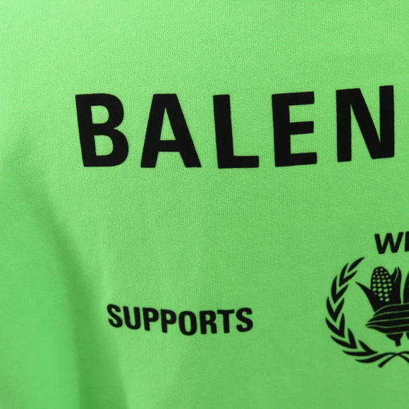 BALENCIAGA Hoody Cotton XS Green Auth 190509M
