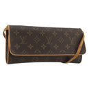 LOUIS VUITTON Monogram Pochette Twin GM Shoulder Bag M51852 LV Auth 190510-1