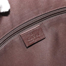 GUCCI GG Canvas Shoulder Bag Beige Silver 145857 Auth 190511A-18