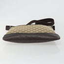 GUCCI GG Canvas Shoulder Bag Beige Silver 145857 Auth 190511A-5