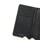 Miu Miu Matelasse Wallet Leather Black Gold Auth 190514M-19