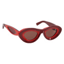 BOTTEGA VENETA Sunglasses plastic Red Auth 190515M-1