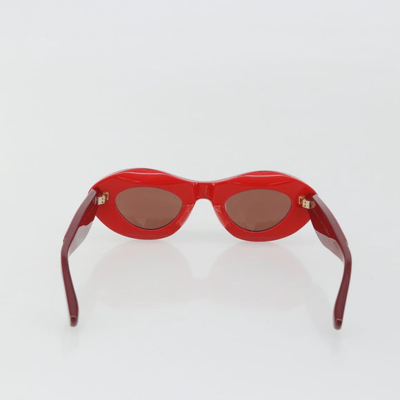 BOTTEGA VENETA Sunglasses plastic Red Auth 190515M