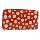 LOUIS VUITTON Monogram Vernis Zippy Wallet Long Rouge M91572 LV Auth 190517-1
