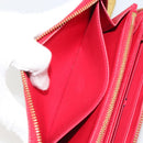 LOUIS VUITTON Monogram Vernis Zippy Wallet Long Rouge M91572 LV Auth 190517-18