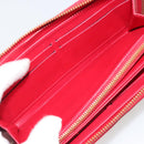 LOUIS VUITTON Monogram Vernis Zippy Wallet Long Rouge M91572 LV Auth 190517-10