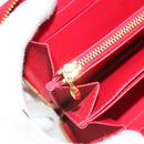 LOUIS VUITTON Monogram Vernis Zippy Wallet Long Rouge M91572 LV Auth 190517-19