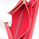 LOUIS VUITTON Monogram Vernis Zippy Wallet Long Rouge M91572 LV Auth 190517-11