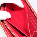 LOUIS VUITTON Monogram Vernis Zippy Wallet Long Rouge M91572 LV Auth 190517-21