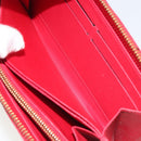 LOUIS VUITTON Monogram Vernis Zippy Wallet Long Rouge M91572 LV Auth 190517-22