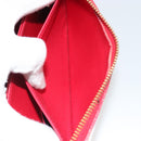 LOUIS VUITTON Monogram Vernis Zippy Wallet Long Rouge M91572 LV Auth 190517-23