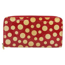 LOUIS VUITTON Monogram Vernis Zippy Wallet Long Rouge M91572 LV Auth 190517-13