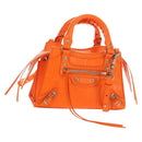 BALENCIAGA Classic City Mini Hand Bag Leather 2way Orange 638524 Auth 190519SM-1