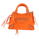 BALENCIAGA Classic City Mini Hand Bag Leather 2way Orange 638524 Auth 190519SM-2