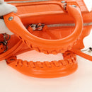 BALENCIAGA Classic City Mini Hand Bag Leather 2way Orange 638524 Auth 190519SM-7