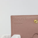 LOEWE Card Case Leather Pink Gold Auth 190520A-17