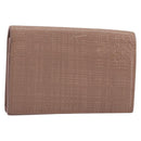 LOEWE Card Case Leather Pink Gold Auth 190520A-1