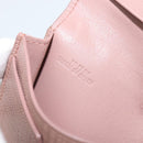 LOEWE Card Case Leather Pink Gold Auth 190520A-12