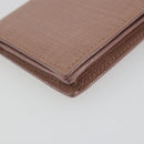 LOEWE Card Case Leather Pink Gold Auth 190520A-14