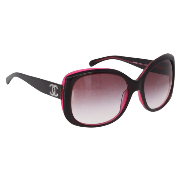 CHANEL Sunglasses Plastic Red CC Auth 190521