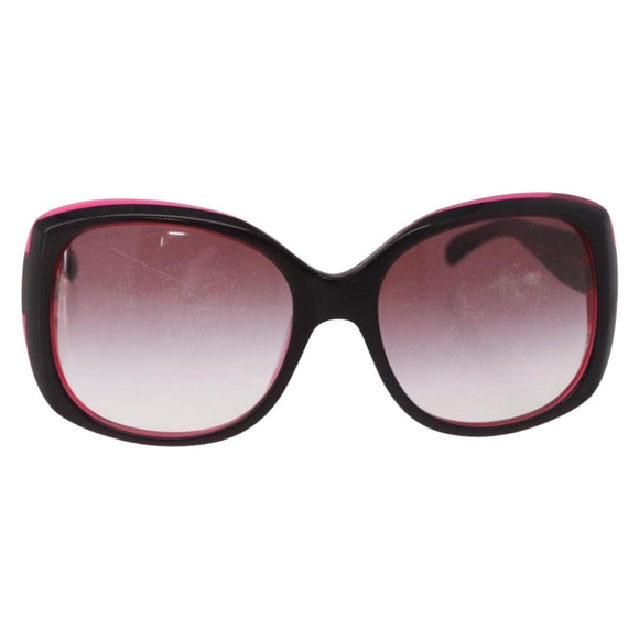 CHANEL Sunglasses Plastic Red CC Auth 190521