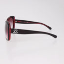 CHANEL Sunglasses Plastic Red CC Auth 190521-8