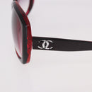 CHANEL Sunglasses Plastic Red CC Auth 190521-9