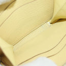 HERMES Coin Purse Taurillon Clemence Leather Yellow Auth 190522M-10