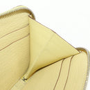 HERMES Coin Purse Taurillon Clemence Leather Yellow Auth 190522M-18