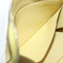 HERMES Coin Purse Taurillon Clemence Leather Yellow Auth 190522M-21