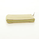 HERMES Coin Purse Taurillon Clemence Leather Yellow Auth 190522M-5