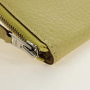 HERMES Coin Purse Taurillon Clemence Leather Yellow Auth 190522M-7